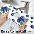 thumbnail image 6 of Faucet Mat for Kitchen Sink, Blueberry pattern Print Cute Absorbent Fast Drying Kitchen Sink Faucet Mat Splash Guard, Around Faucet Draining Mat for Kitchen Sink, Bathroom Sink Mat, 6 of 8