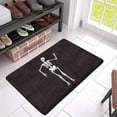 thumbnail image 3 of MKHERT Funny Dancing Human Skeleton Halloween Design Doormat Rug Home Decor Floor Mat Bath Mat 30x18 inch, 3 of 3