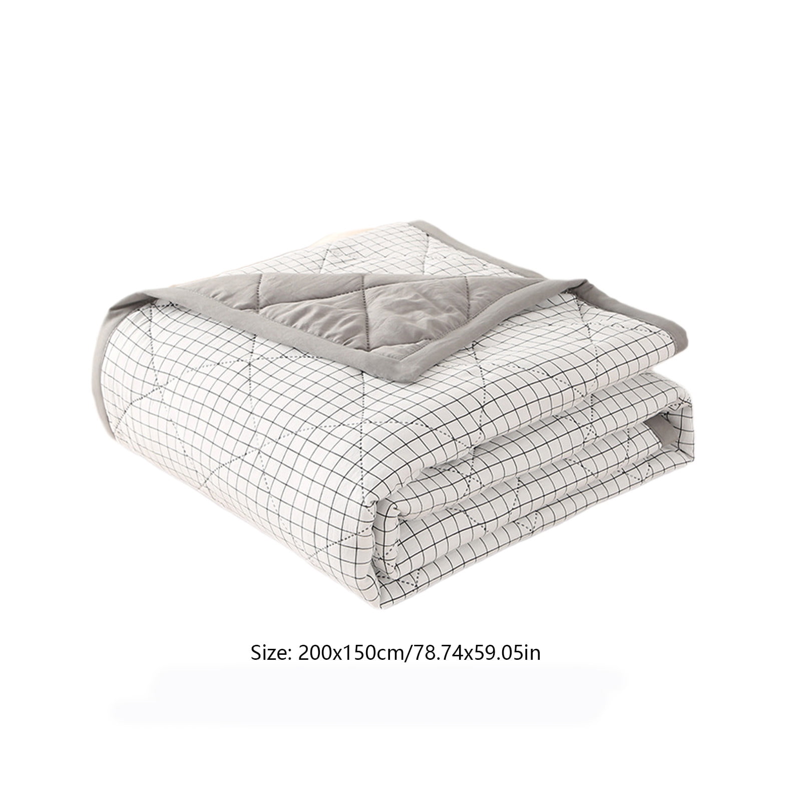 Comforter Thin Quilt Summer Lightweight Comforter, 100% Washed Cotton, Machine Washable, Soft Comfy Breathable Can Sleep Naked,78.74x59.05in