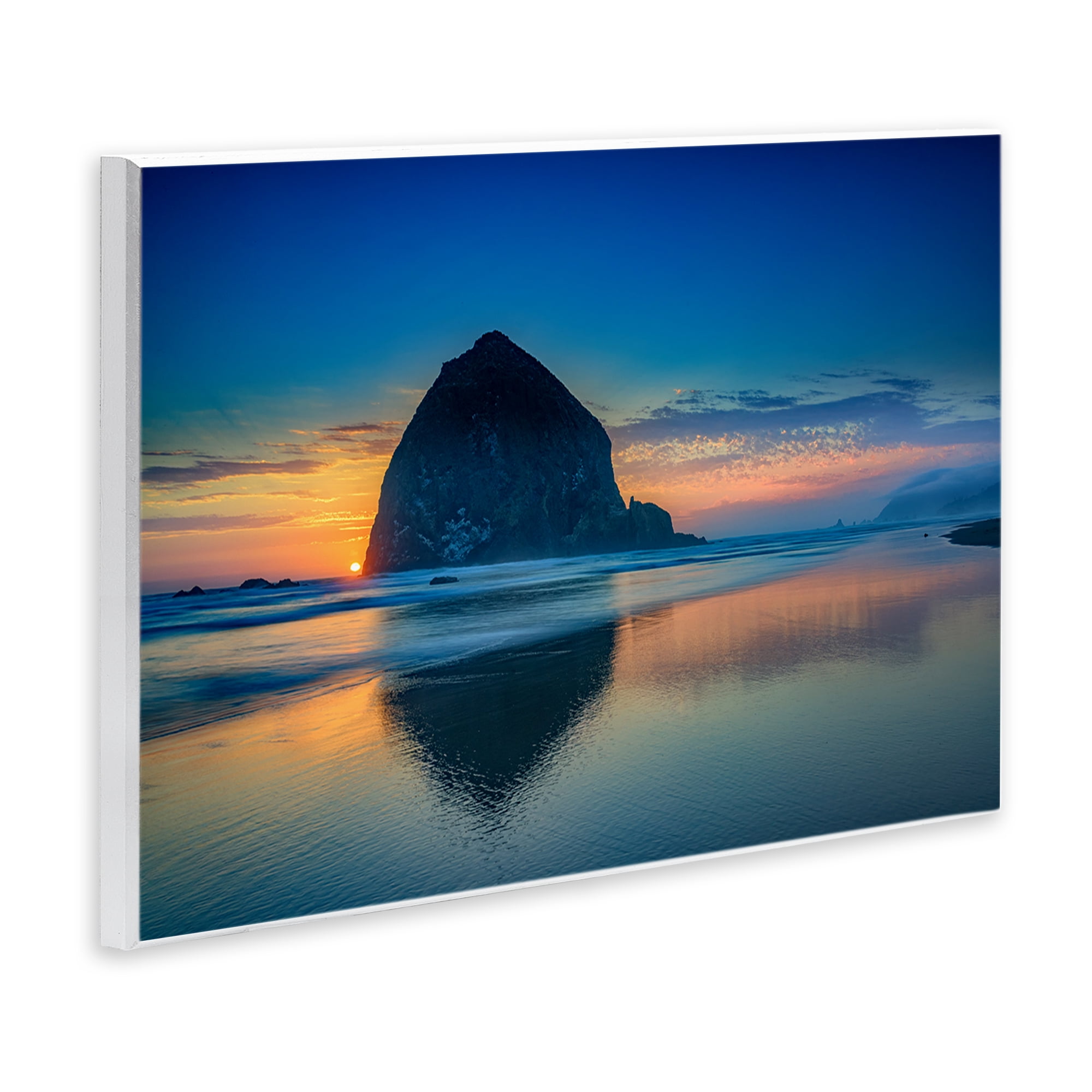 Stupell Industries Deep Sunset Island View Landscape & Nature Photography Unframed Art Print Wall Art, 15 x 10