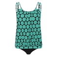 thumbnail image 5 of Roncen Women's Polka Dot Tankini Set - Ruffled Smock Top & Solid High-Waisted Swim Bottom, 5 of 5