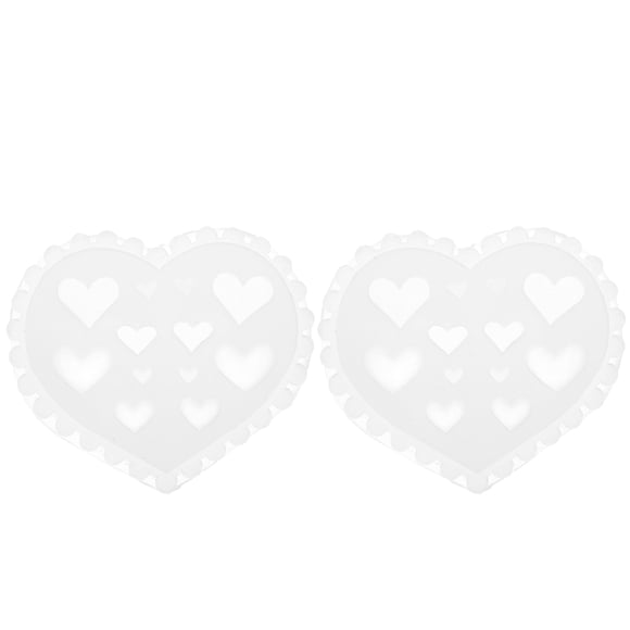 OULII Silicone Nail Stamper Mold with Heart Shapes for DIY Nail Art Creative Crystal Template
