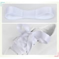 thumbnail image 4 of Santimon 2 Pairs Flat Shoe Laces Silk Ribbon Shoelace for Sneakers/ Canvas Shoes/ Board Shoes 55" White, 4 of 8