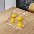 thumbnail image 4 of Woven Basket Snack Storage, Sturdy Material, Large Capacity, Modern Design, For Kitchen/Office, Versatile Organizer, Fruit Bread Holder, Natural Fiber, Space-Saving, Home Essentials\ SOPABCP, 4 of 7