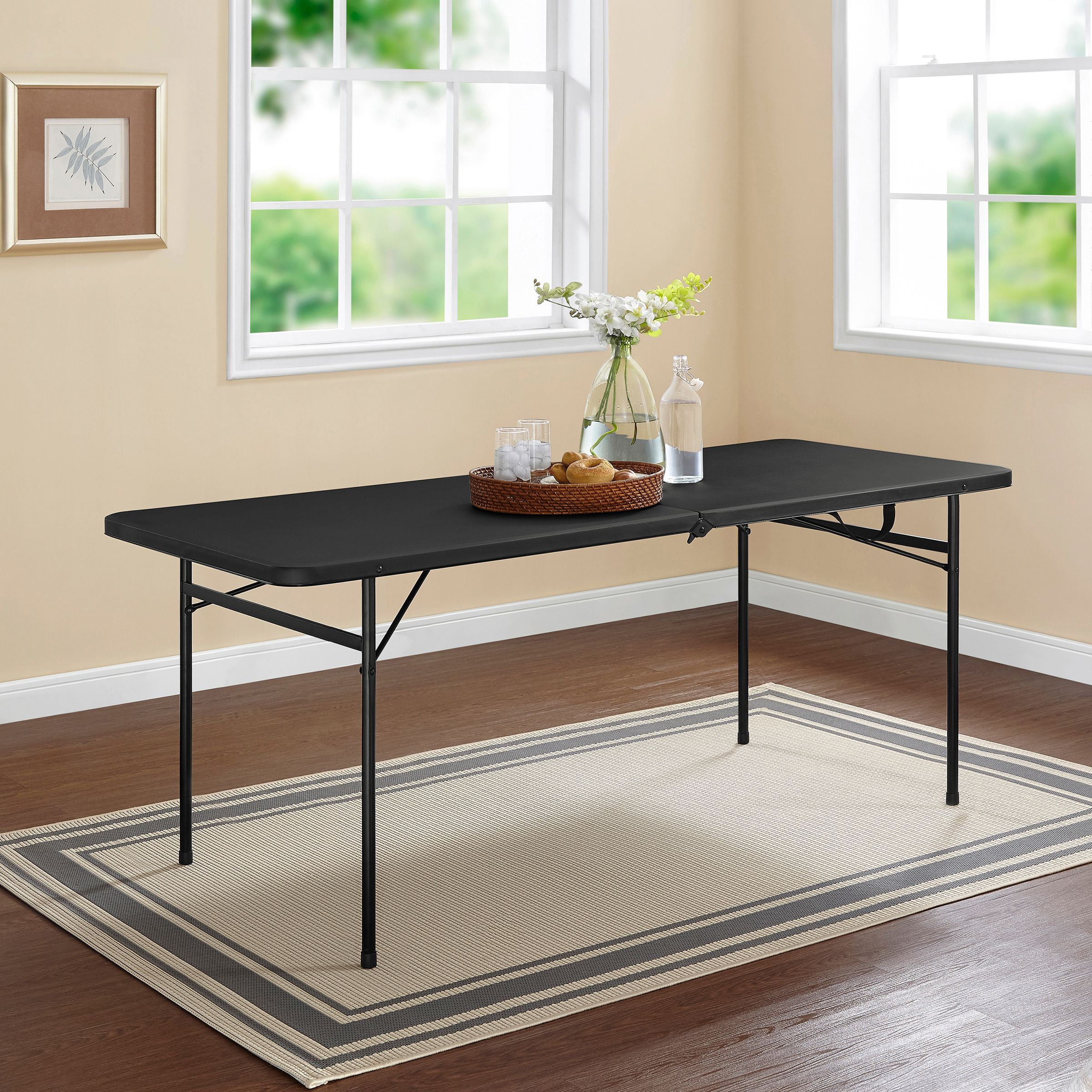 Mainstays 6 Fold In Half Tailgate Table Multiple Colors Com