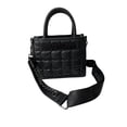 thumbnail image 1 of Bolsa Mini Tote Steve Madden Binko Sqares Black, 1 of 7