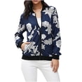 thumbnail image 1 of Blusa de manga larga informal con estampado de moda para mujer, cuello redondo, sin capucha, prendas de vestir, Tops Fridja  hkj425, 1 of 6