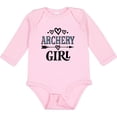thumbnail image 3 of Inktastic Archery Girl Bow Hunting Girls Long Sleeve Baby Bodysuit, 3 of 5