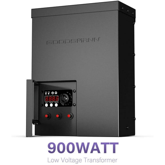 Goodsmann 900W Low Voltage Transformer 12V Output for Outdoor Garden Landscape Lighting