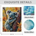 thumbnail image 3 of Diamond Art Kit for Adults, Koala Autumn Geometric Art Diamond Painting for Adults Beginners, 5D DIY Diamond Art Painting Kits, Colorful Diamond Painting Craft for Home Decor 12x16, 3 of 7