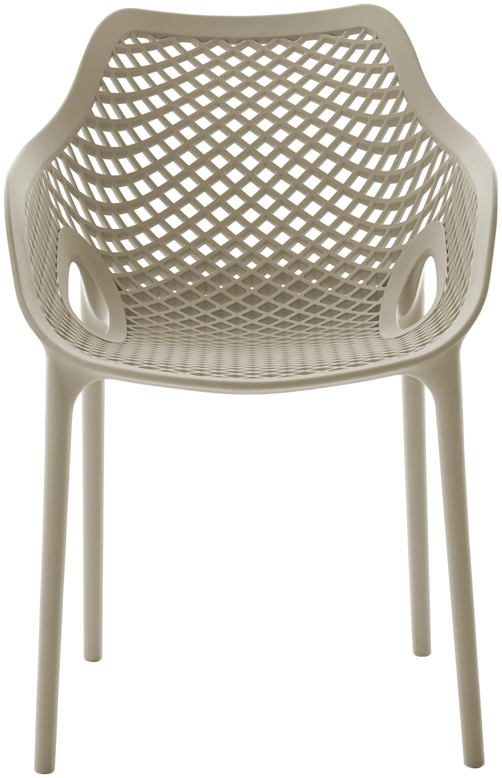 Meridian Furniture Mykonos Taupe Outdoor Patio Dining Chair (Set of 4)