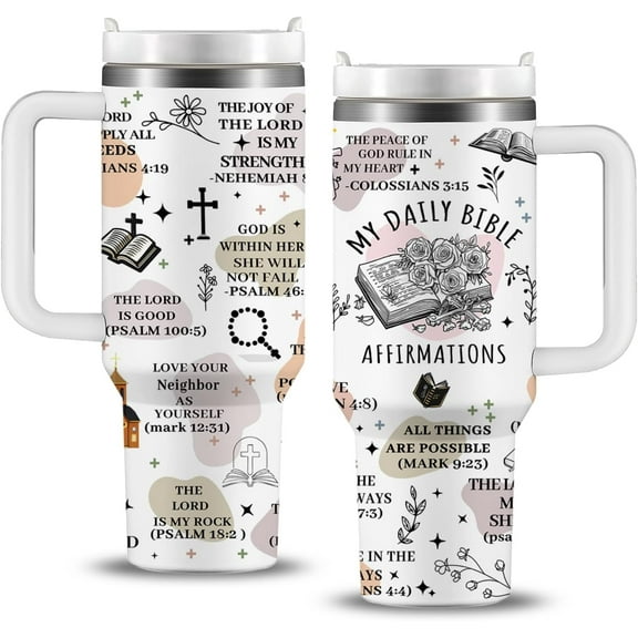 Christian Gifts for Women - Stainless Steel 40 Oz I Am a Child of God Gifts for Women Tumbler with Handle - Mothers Day, Birthday Gifts for Women, Christian Faith Jesus God Bible Verse Religious Gifts