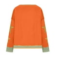 thumbnail image 3 of Penkiiy Womens Star Oversized Sweatshirt Drop Shoulder Crewneck Y2K Pullover Tops Trendy Preppy Clothes Ladies Fall Clothing XL Orange, 3 of 6