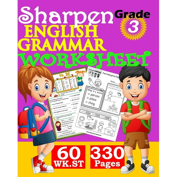 sharpen english grammar worksheets grade 3 paperback walmart com