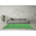 thumbnail image 3 of Ahgly Company Indoor Square Abstract Emerald Green Modern Area Rugs, 6' Square, 3 of 4
