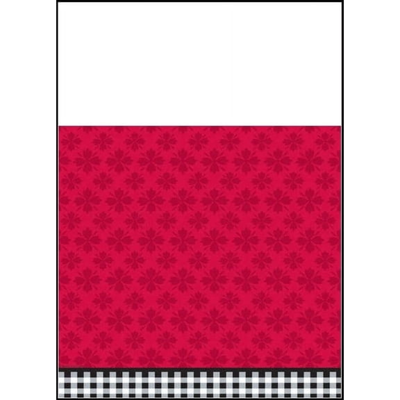 Summer Black and White Gingham Plastic Table Cover (1ct)