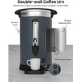 thumbnail image 5 of Commercial Coffee Urn with Double Wall Insulation, Stainless Steel Electric Thermal Carafe, Auto Keep Warm, Removable Lid & Spigot – Ideal for Cafe, Restaurants and Events - 12L, 5 of 7