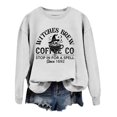 thumbnail image 4 of Venzia Women Halloween Crewneck Sweatshirt, Black Long Sleeve Pullover Top, Casual Fall Graphic Sweatshirt, 4 of 4