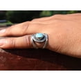 thumbnail image 3 of Heaven Crafts 925 Sterling Silver Larimar Ring Handmade Statement Ring For Women Gift Item, 3 of 6