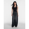 thumbnail image 3 of No Boundaries Ultra Baggy Barrel Jeans, 30.5", 32.5'', 34.5" Inseams, Women's and Women's Plus Sizes 00-4X, 3 of 7