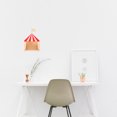 thumbnail image 3 of OUNONA 1 Pc Red Wood Storage Rack Storage Container House Shape Decoration Kids Room, 3 of 6