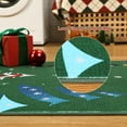 thumbnail image 5 of IDEALHOUSE 9x12ft Green Christmas Area Rugs, Soft Washable Festive Accent Rug, Non Slip Backing, Short Pile, Foldable, Easy Clean, Comfortable for Living Room, Entryway, Bedroom, Holiday Décor, 5 of 7