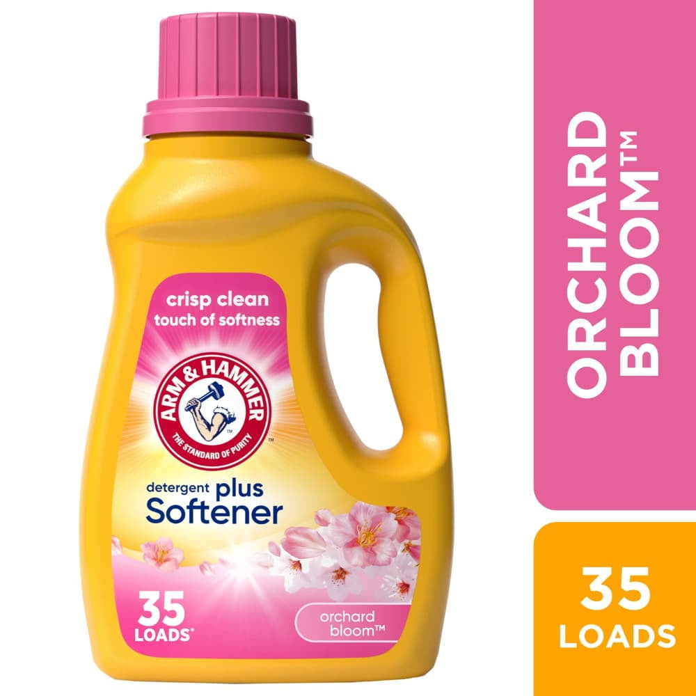 ARM & HAMMER Plus Fabric Softener Orchard Bloom Liquid Laundry Detergent 45.5 fl oz - 2 count