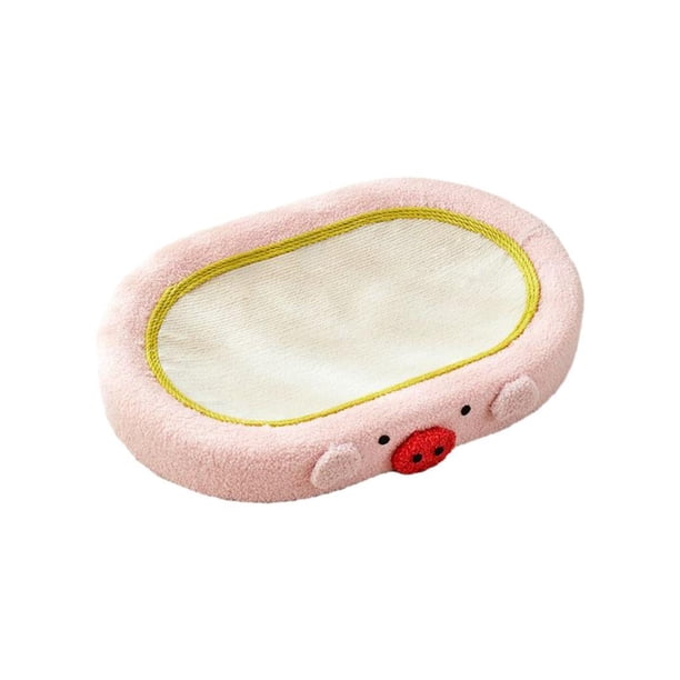 Rascador para gatos Nido Nido Cuenco Ovalado de Sisal Protector de Muebles Duradero Arañazo No Rosa