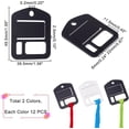 thumbnail image 3 of 24pcs Acrylic Floss Drops Black White Embroidery Thread Chip Organizers Rectangle Shape Slim Floss Bobbins Cross Stitch Thread Bobbins for Cross Stitch Sewing Thread Storage, 3 of 9