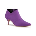 thumbnail image 1 of Unique Bargains Women's Pointed Toe Kitten Heel Ankle Boots, 1 of 7
