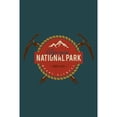 thumbnail image 2 of Olympic National Park, Washington, Mount Olympus, Contour Press Artwor (100% Cotton Canvas Travel Accessory Go Bag), 2 of 2