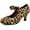 Leopard, variant on LIURUIJIA Women's Casual & Dress Shoes Faux Velvet Kitten Heel Pumps, Black, Size 6.5