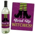 thumbnail image 3 of Big Dot of Happiness Happy Halloween - Witch Party Decorations for Women and Men - Wine Bottle Label Stickers - Set of 4, 3 of 8