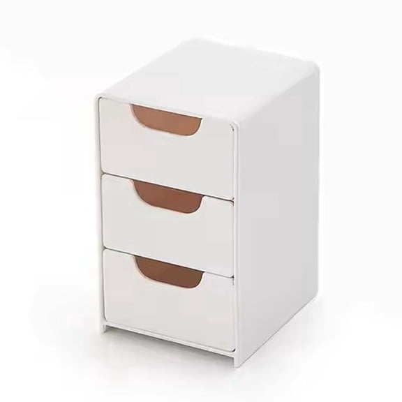XIBUFE Small Desktop Organizer with Multiple Drawers, 5.1 Inches Wide, Compact Design to Declutter Your Space, Ideal for Cosmetics and Stationery in Home Office Small Drawer Organizer