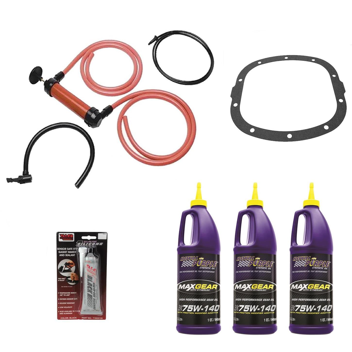 Royal Purple 75W140 Max Gear Oil Change Kit, 7.5 Inch 10Bolt GM