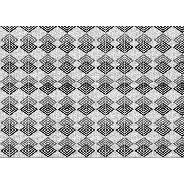 Ahgly Tapis Rectangulaire Lavable en Machine Intérieur Transitionnel Gris Carbone, 7 Pieds x 9 Pieds