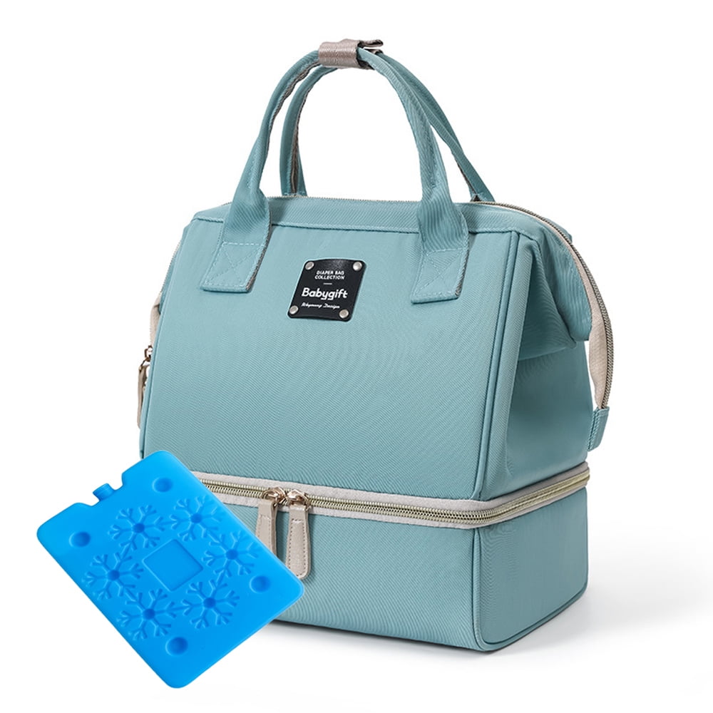 Breast Pump Backpack - Insulation Lunch Bag Diaper Bag Portable Mommy Bag with Double Layer for Women Women