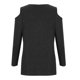 thumbnail image 5 of Camiseta suelta con cuello en V y manga larga con hombros descubiertos para mujer Fridja bvmnju4700, 5 of 8