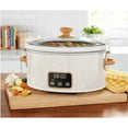 thumbnail image 6 of P.W. 6 QT Slow Cooker, Locking, Digital, Stainless Steel Housing Lid, Digital Healthy Eating, Easy Programming of Time and Temperature, Removable Stoneware (Teal Speckle), 6 of 10