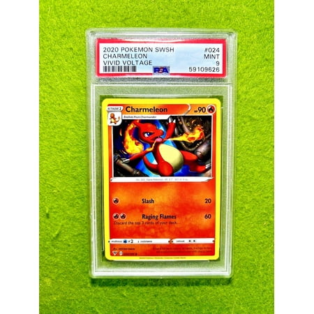 Pokémon TCG PSA 9 MINT Charmeleon 2020 POKEMON Sword & Shield SWSH Vivid Voltage