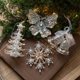 thumbnail image 2 of Nuevo árbol de Navidad transparente con copos de nieve para colgar, adornos de acrílico, decoración navideña, bricolaje, regalos de Navidad para el hogar, Año Nuevo, 2 of 5