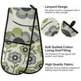 thumbnail image 2 of Yayeee Double Oven Mitt Kitchen Heat Resistant Baking 35" x7" Quilted Glove, Retro Flower, 2 of 6