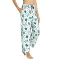 thumbnail image 2 of Naloa Sea Turtle Print Women’s Ultra-Soft Comfy Pajama Lounge Pants with Pockets & Drawstring, 2 of 8