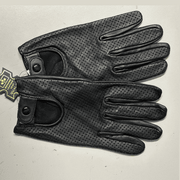 Genuine Motorcycle Leather Gloves Men's Leather Driving Gloves Large