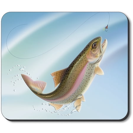 Art Plates Mouse Pad - Leaping Fish (blue) price history on PriceWatchPro