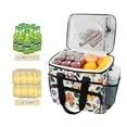 thumbnail image 2 of FORMRS Insulated Cooler Bag 24 Cans Capacity Soft Leakproof Lunch Box with Side Pockets, Retro Colorful Flowers, 2 of 7