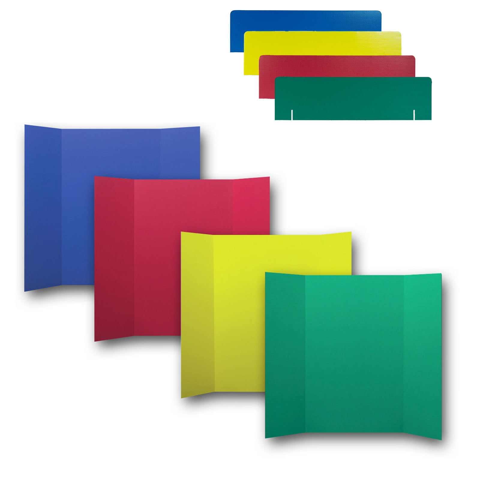 Flipside Corrugated Project Boards & Headers Set, 36" x 48", Assorted