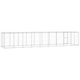 thumbnail image 3 of vidaXL Outdoor Dog Kennel Galvanised Steel 21.78 m², 3 of 4