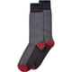 thumbnail image 1 of Perry Ellis Calcetines de vestir de espiga de microfibra para hombre, negro, 7-12, 1 of 1