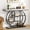 Gray, variant on Walsunny 41.3" Industrial Console Table, 4-Tier Entryway Console with Circular Metal Frame, Round Base Sofa Table for Living Room, White